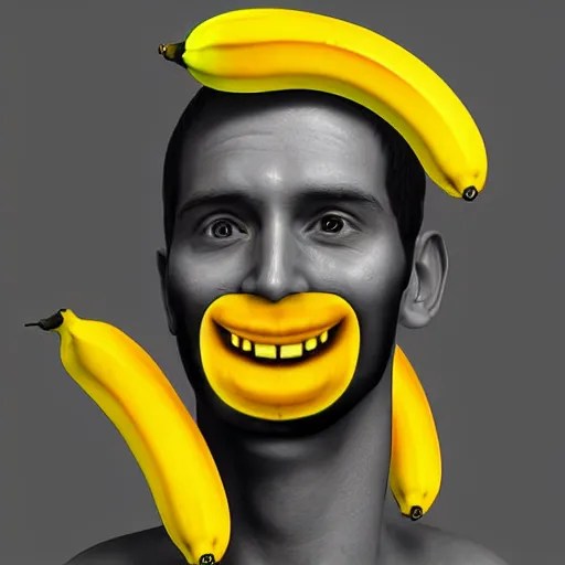 Banana man realistic portrait digital art Stable Diffusion OpenArt