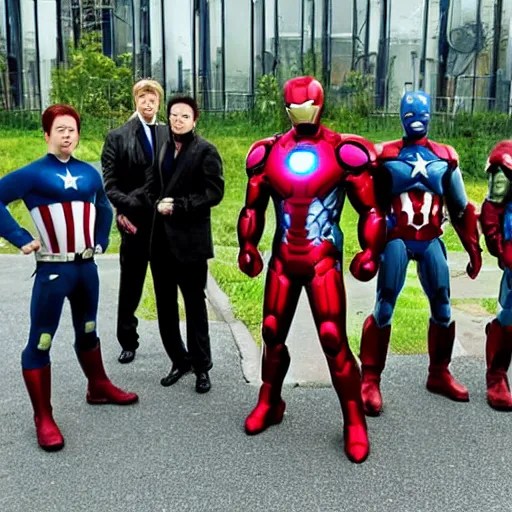 Low budget version of The Avengers Stable Diffusion OpenArt