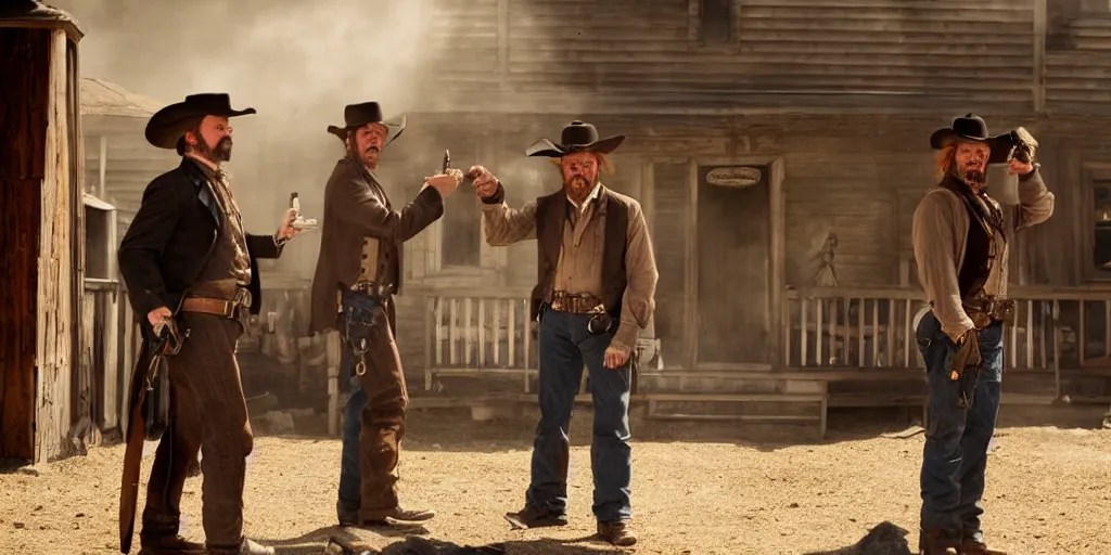 vfx film, angry argument talking standoff in the Stable Diffusion