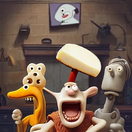 wallace and gromit on trial for crimes against cheese, Stable