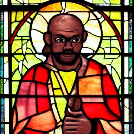a stained glass painting of patron saint samuel l. Stable Diffusion OpenArt