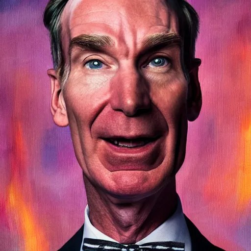 oil portrait of Bill Nye the Science Guy as a Stable Diffusion OpenArt