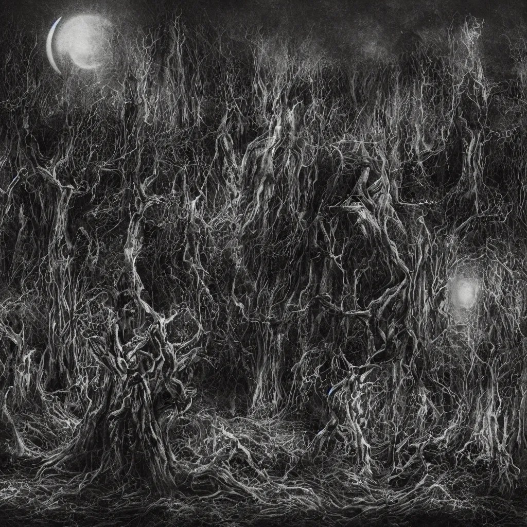 Ambient black metal album art Stable Diffusion