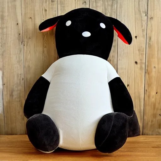 Overstuffed plushy, fat stuffed animal bursting at the Stable