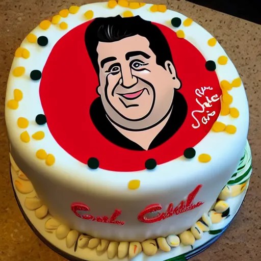sorry Ralph from cake boss as a cartoon edible art cake Stable