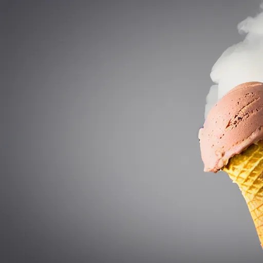 a photograph of a dangerously bloated ice cream cone Stable Diffusion OpenArt