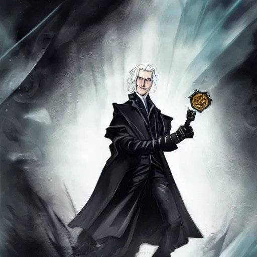 gellert grindelwald in the style of magic the Stable Diffusion