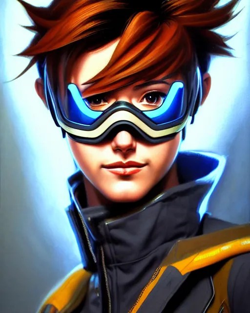 tracer from overwatch, pilot jacket, character Stable Diffusion