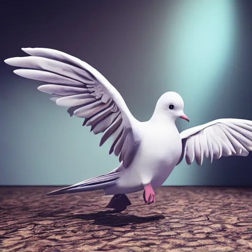 magic dove. digital art. art station. unreal engine. | Stable Diffusion