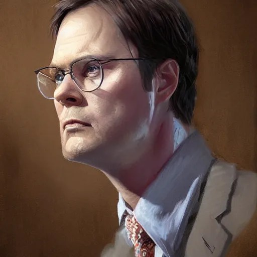 hyper realistic, portrait of dwight schrute painted by Stable Diffusion OpenArt