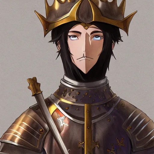 portrait of richard the lionheart, anime fantasy Stable Diffusion