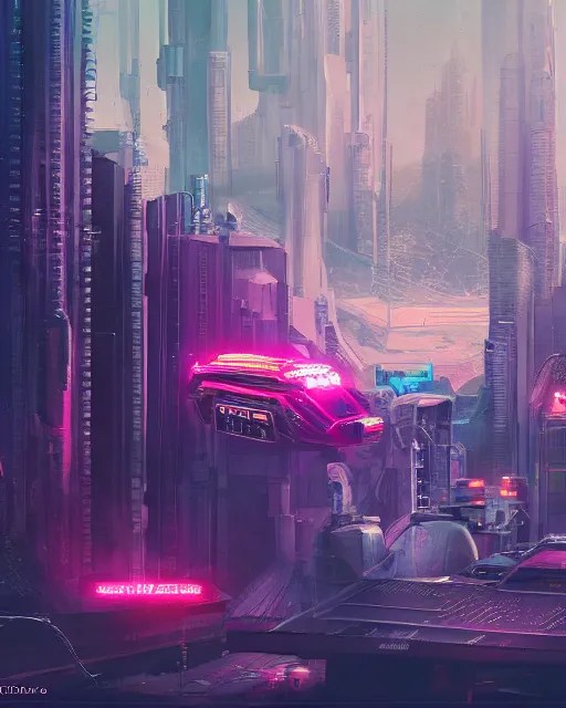 cyberpunk vehicle above a city, scifi, futuristic, Stable Diffusion OpenArt