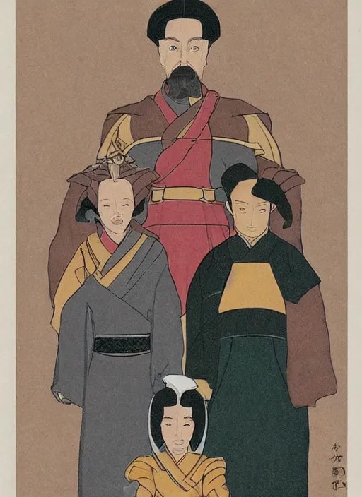 family portrait of duke leto atreides lady jessica and Stable Diffusion OpenArt