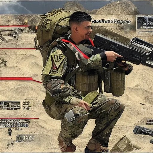 faze rug parachuting into a warzone, high detail, Stable Diffusion