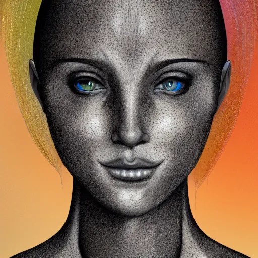 a hyperdetailed portrait of a beautiful entity from Stable Diffusion