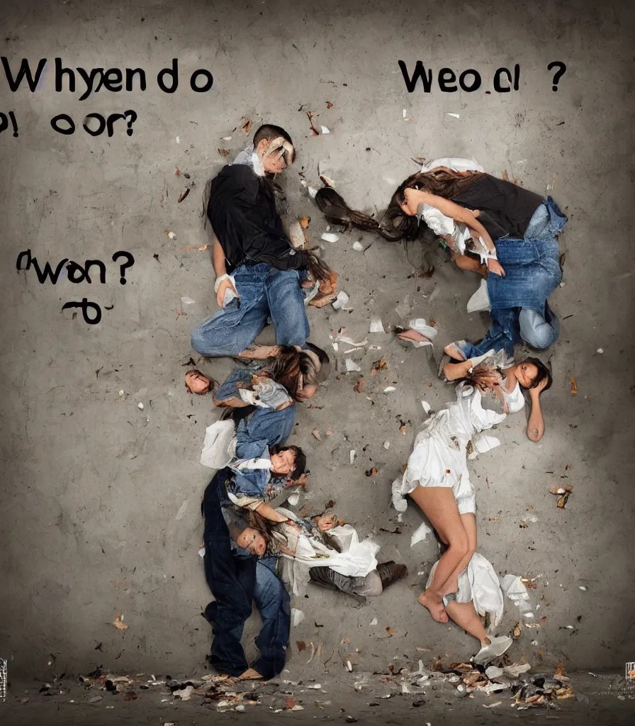 why do we throw away each other? realistic Stable Diffusion OpenArt