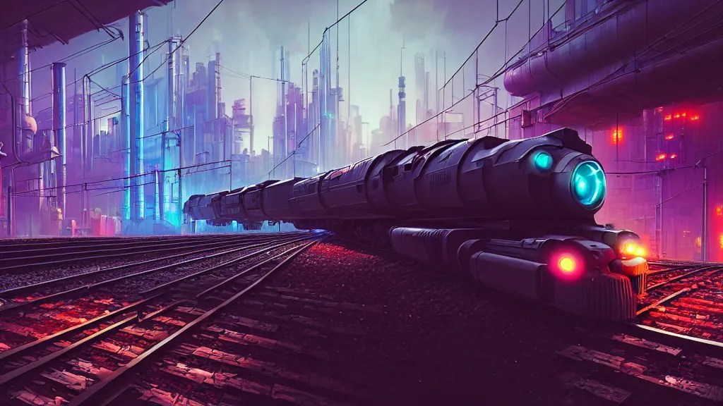 cyberpunk on railroad through cyberpunk Stable Diffusion OpenArt