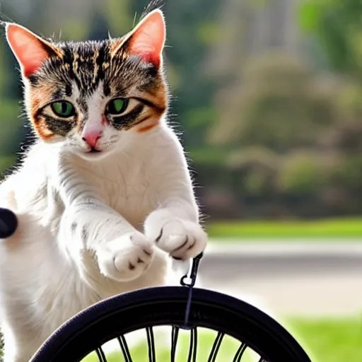 cat riding a unicycle Stable Diffusion OpenArt