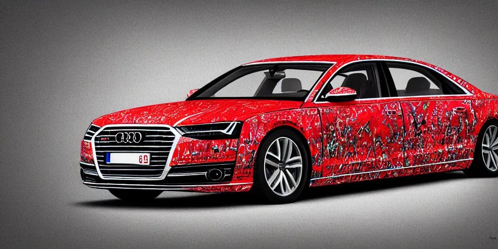 audi a 8 pop art painting, rtx, raytracing, 8 k, Stable Diffusion OpenArt
