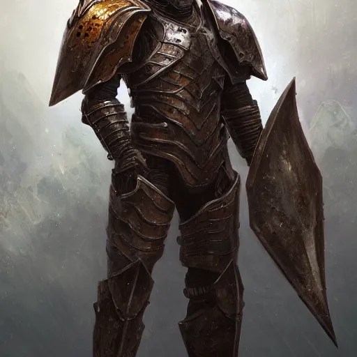 a hell knight in heavy armor, au naturel, hyper Stable Diffusion
