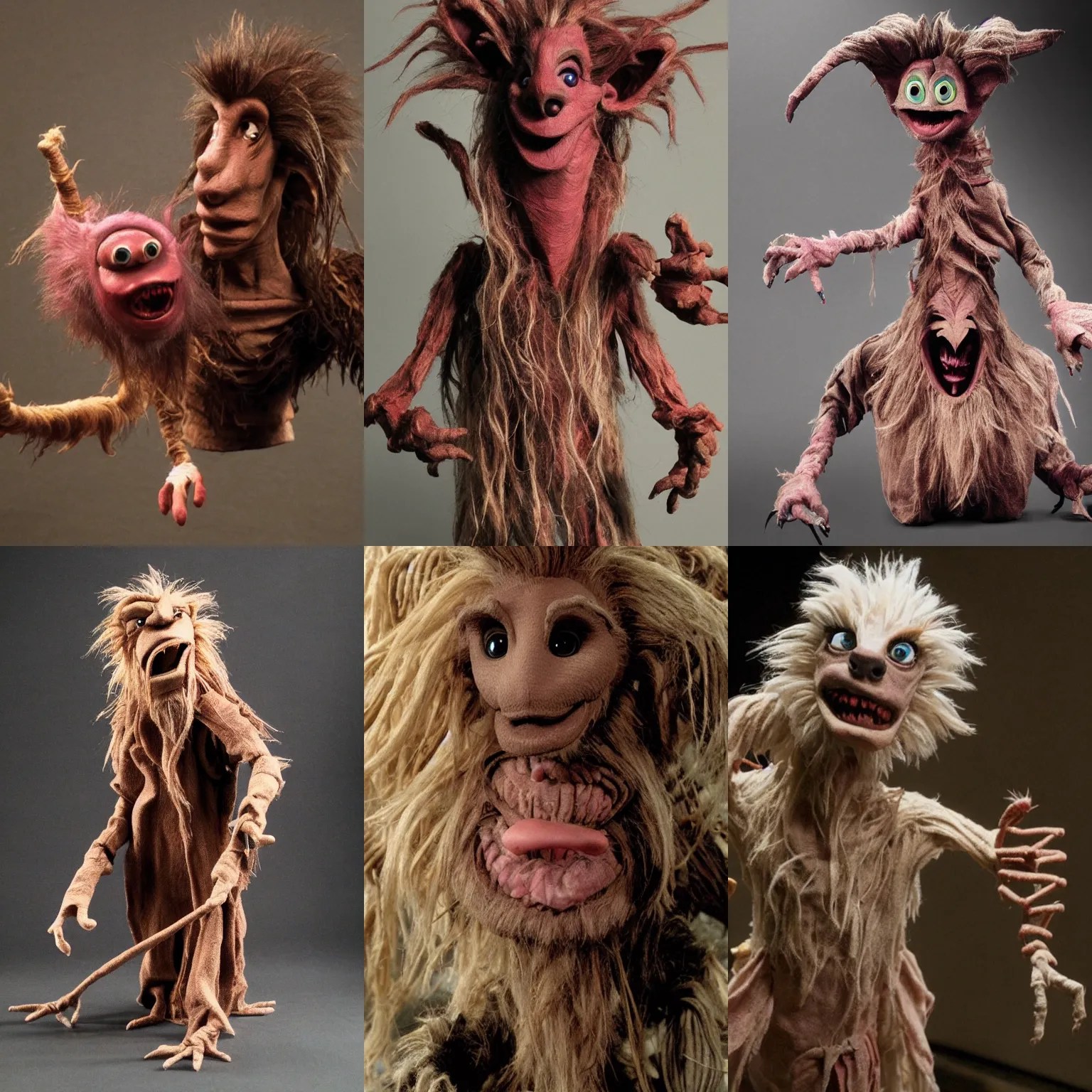 unused creature puppet from the movie Labyrinth, HD, Stable Diffusion