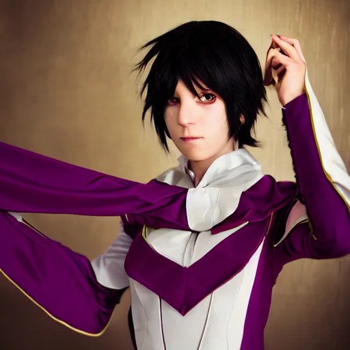 Lelouch Lamperouge, Studio Photography, Portrait, Stable Diffusion