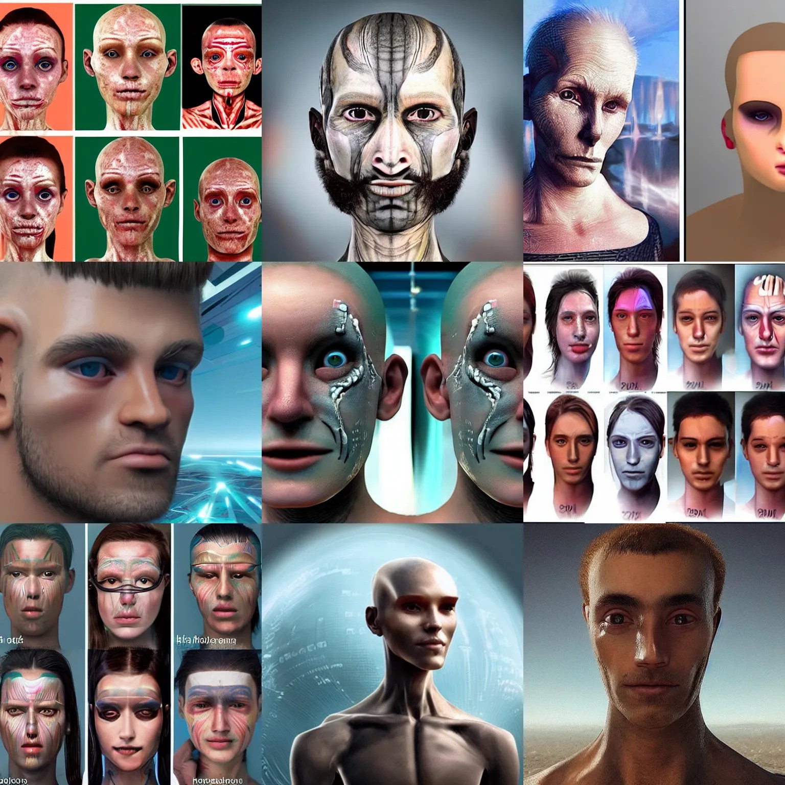 how humans will look like in the future Stable Diffusion