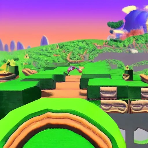 green hill zone Stable Diffusion OpenArt