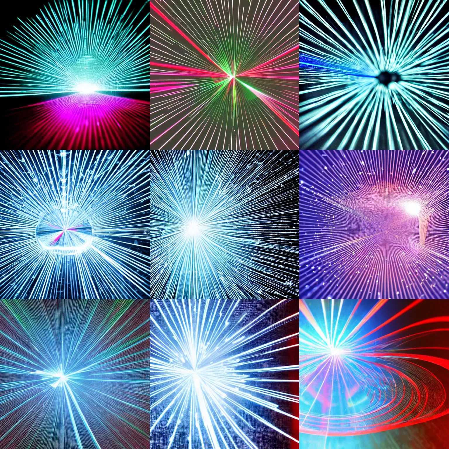 laser light passing through a glass crystal Stable Diffusion OpenArt