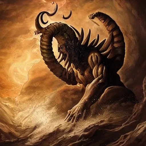 TYPHON The deadliest MONSTER in Greek mythology and Stable Diffusion