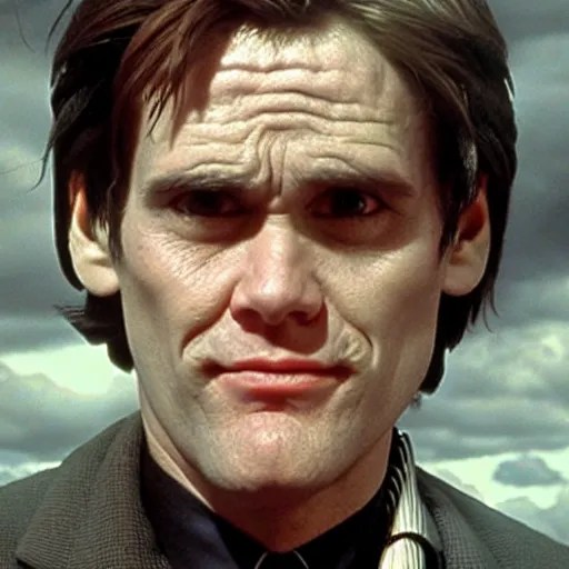 younger jim carrey as a weeping angel, dr. who Stable Diffusion