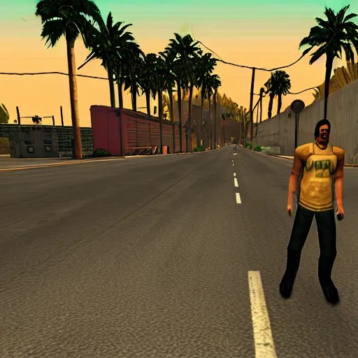 gta san andreas screenshot Stable Diffusion