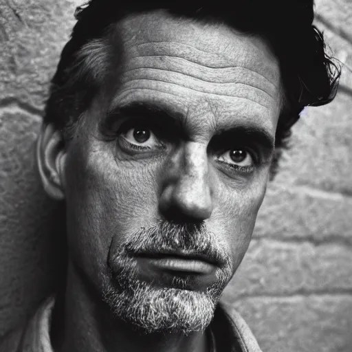 closeup portrait of a Jordan Peterson , new york back Stable
