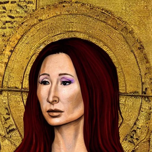 a portrait of tori amos as a byzantine saint Stable Diffusion OpenArt