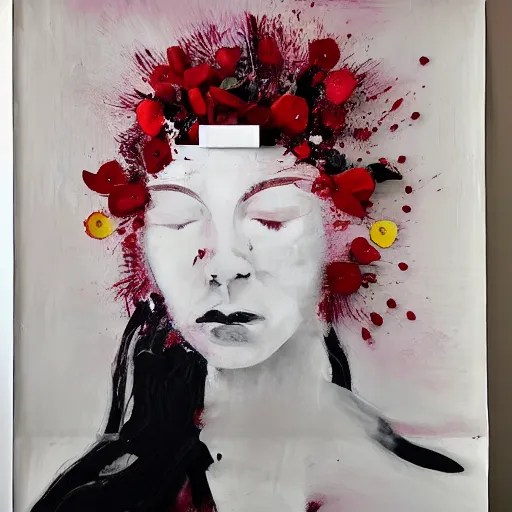 “art in an Australian artist’s apartment, portrait of Stable