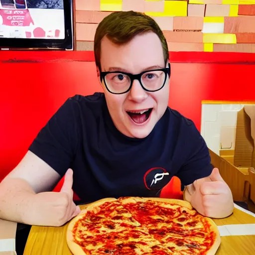 Griffin McElroy at a Pizza Hut Stable Diffusion OpenArt