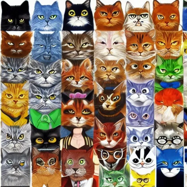 animal, cool cat, character, anime Stable Diffusion OpenArt