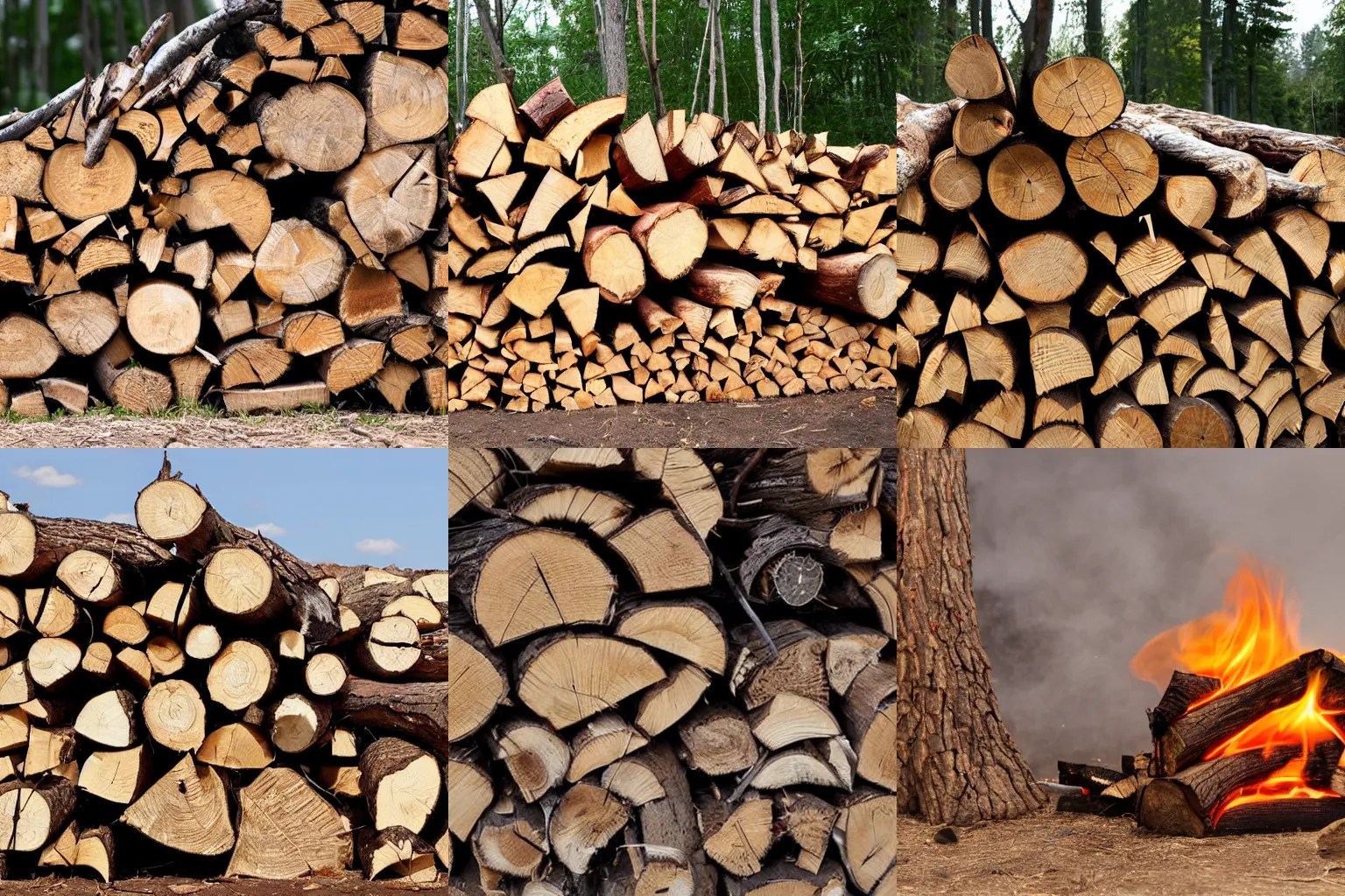 Expensive energy is being replaced with firewood Stable Diffusion