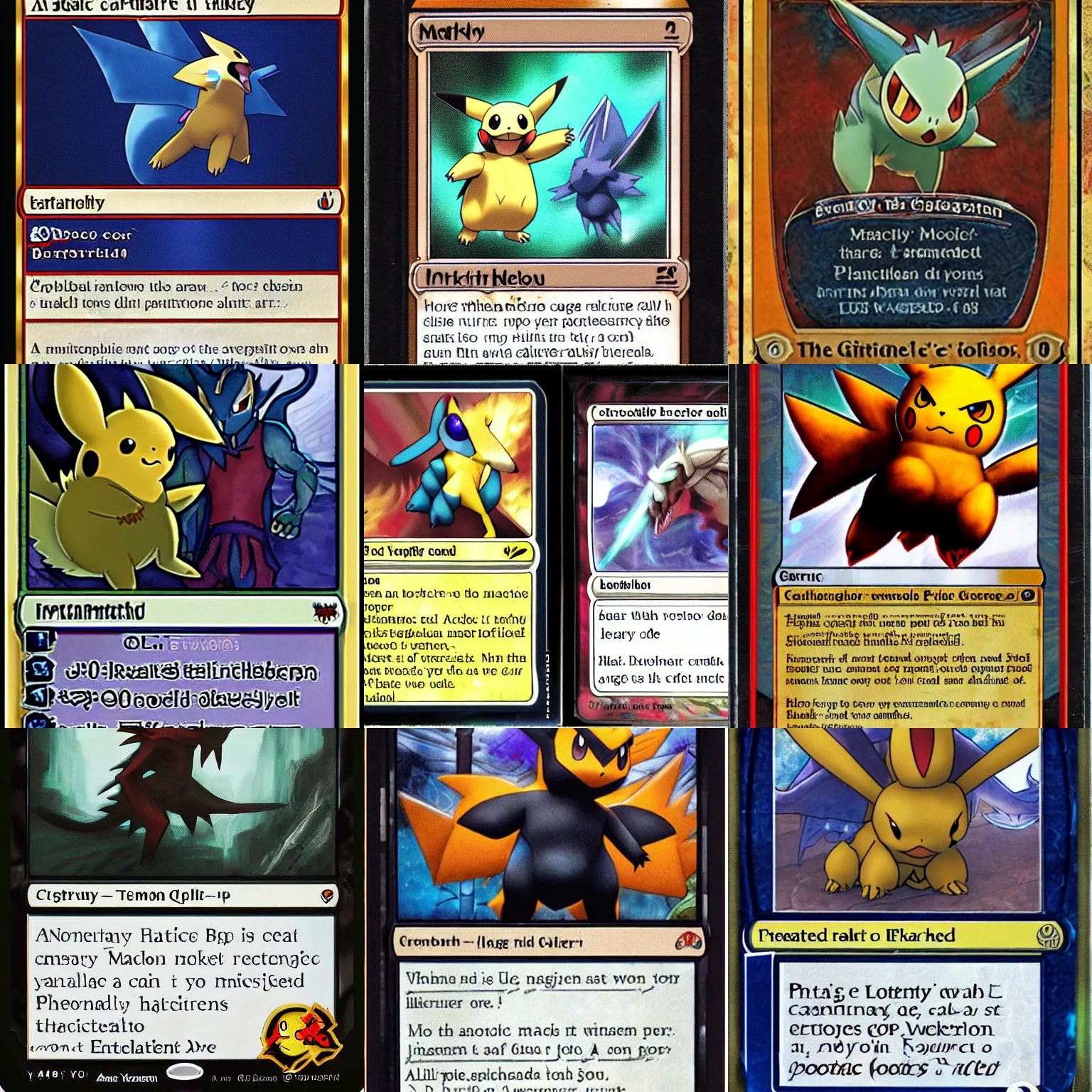 a magic the gathering card featuring a pokemon Stable Diffusion OpenArt