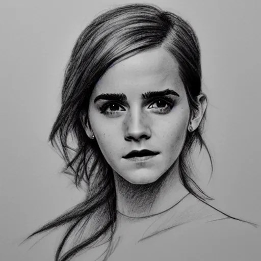 detailed pencil sketch of emma watson Stable Diffusion