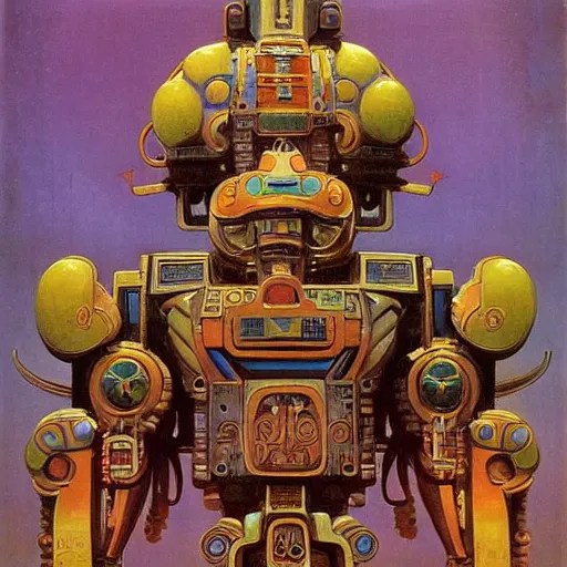 elaborate mayan art deco mecha by j. c. leyendecker, Stable Diffusion
