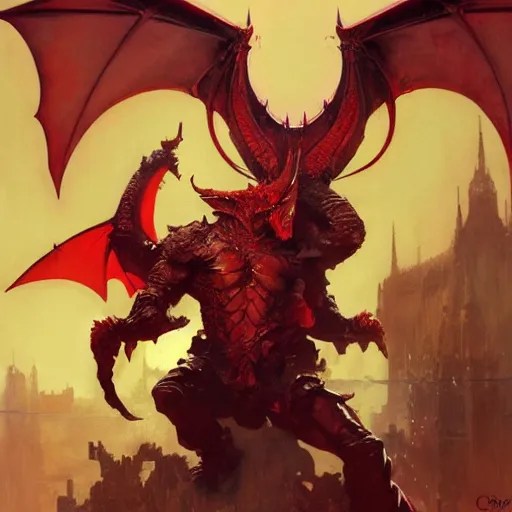 The great red dragon, artwork by Craig Mullins, Simon Stable