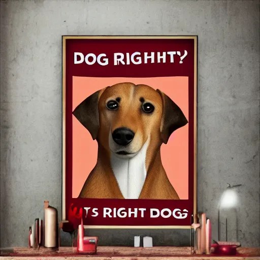 dogs have rights poster Stable Diffusion OpenArt