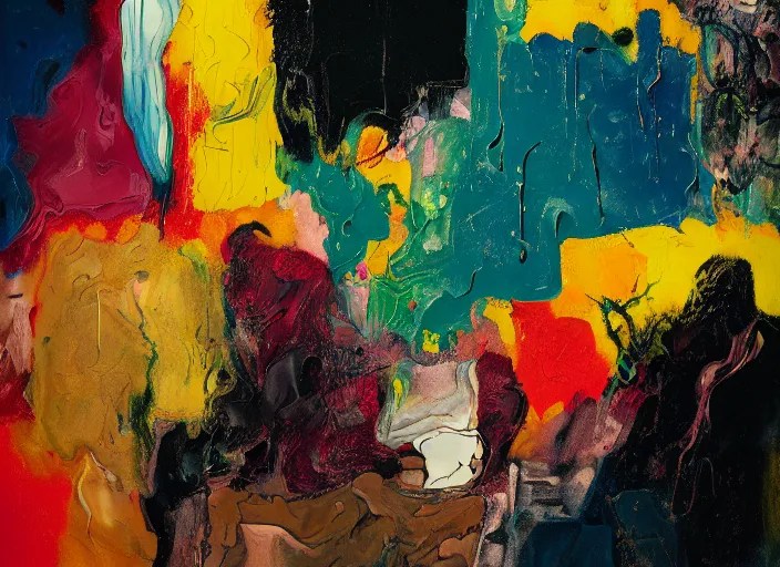 abstract painting, vincent lefevre and hernan bas and Stable