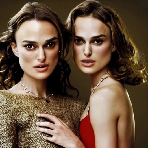 keira knightley and natalie portman romantically Stable Diffusion(04)