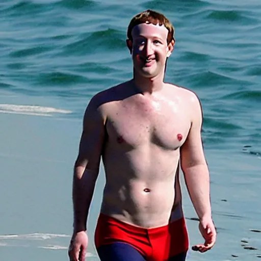 mark zuckerberg thirst trap photo, muscular shirtless | Stable Diffusion