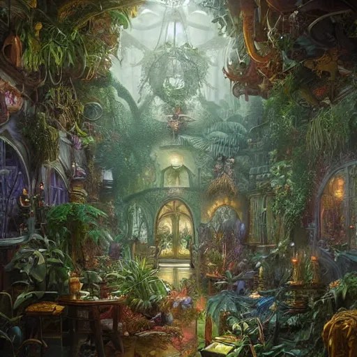 hyperreal ultra detailed intricate victorian jungle Stable Diffusion