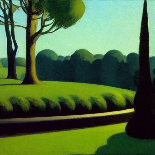 over the garden wall by Edward Hopper Stable Diffusion OpenArt