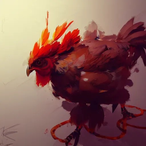 concept art of chicken, highly detailed painting by Stable Diffusion