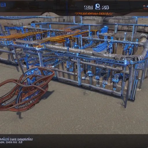 factorio assembler pipes inserters, unreal engine Stable Diffusion